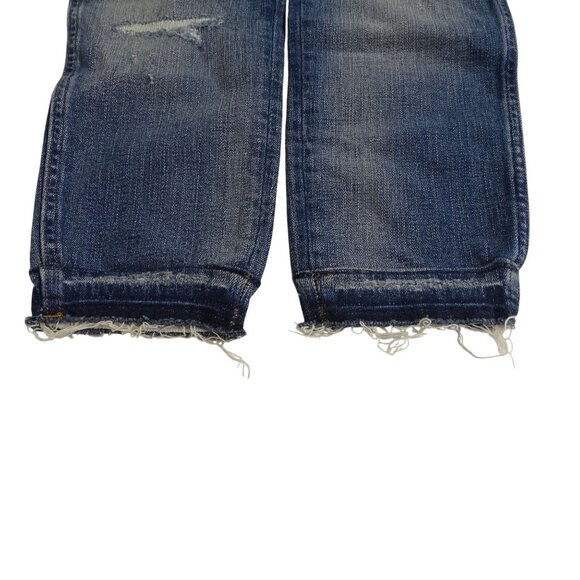 Madewell 9" High Rise Skinny Jeans Women Size 26 Rip New York Wash Denim K1868 - Picture 5 of 15